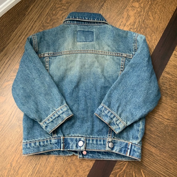 LEVI’S Trucker Denim Classic Snap Jacket Medium Wash Toddler Size 4T EUC - Picture 11 of 16